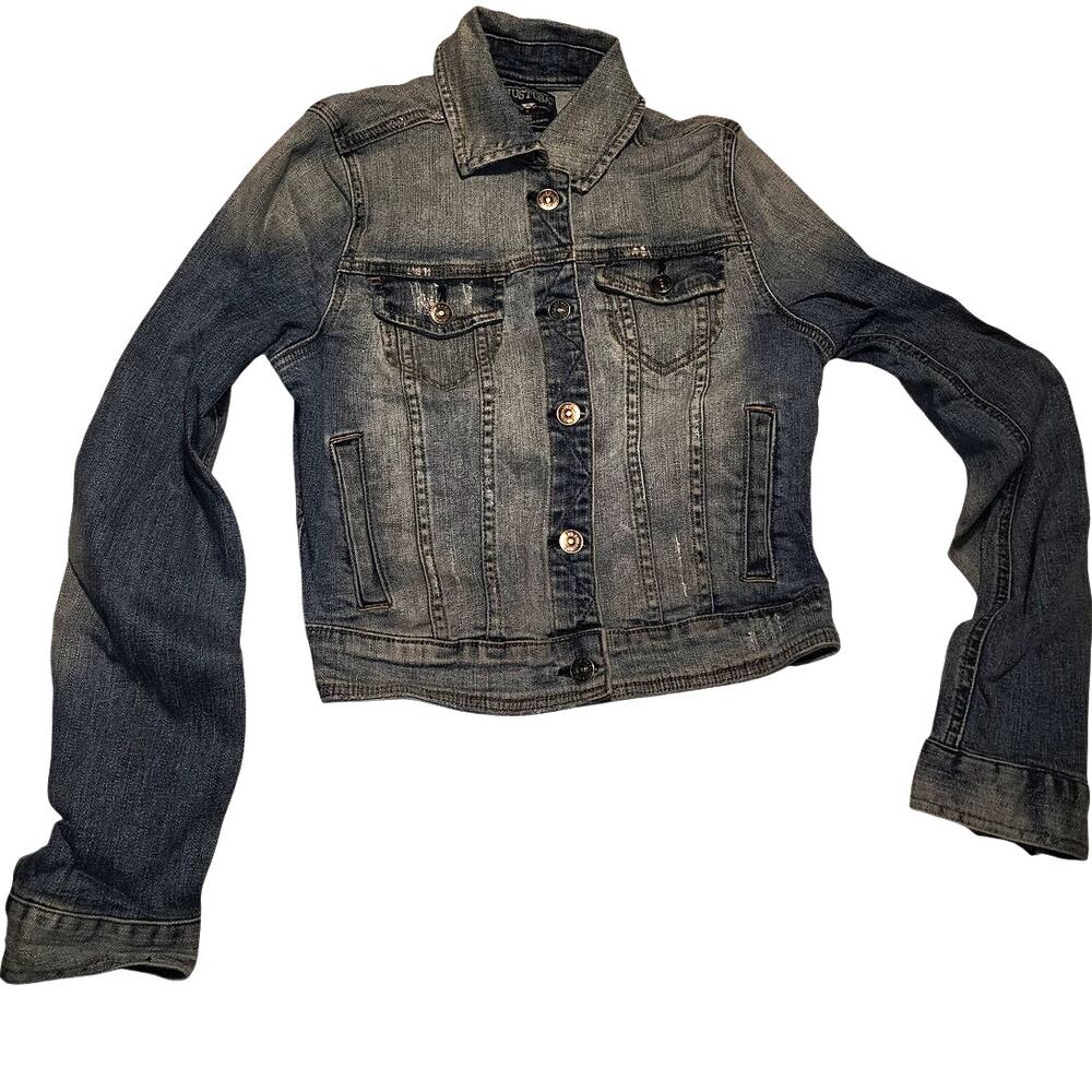 Just Usa Jean Denium Button Down 90s Jacket Small